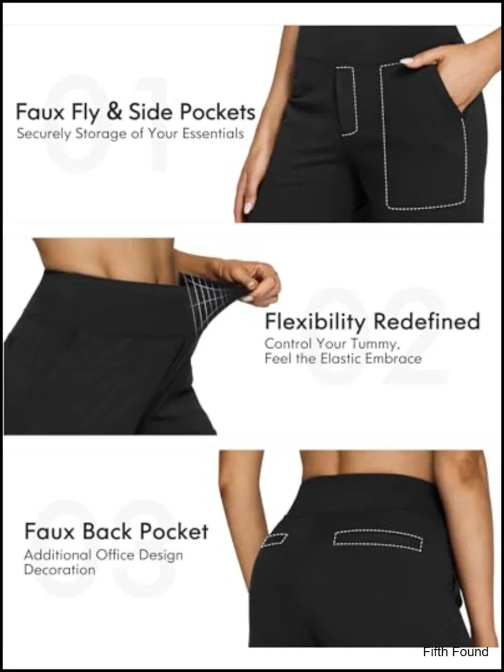 Wide Leg Yoga Pants with Pockets High Waist Stretch Dress Casual Sweatpants